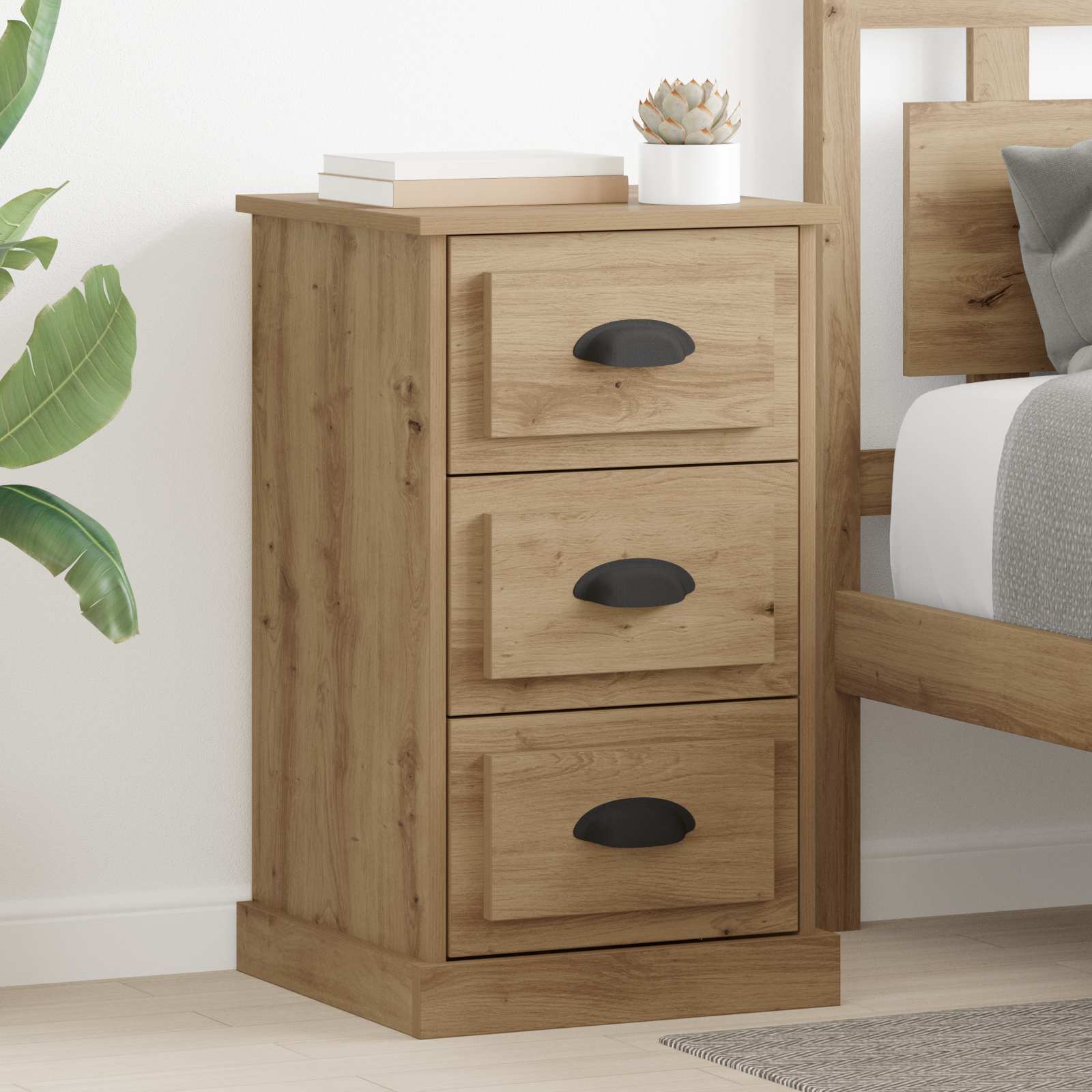 Κομοδίνο Artisan Oak 39 x 39 x 67,5 εκ. Επεξεργασμένο ξύλο - Pakobazaar