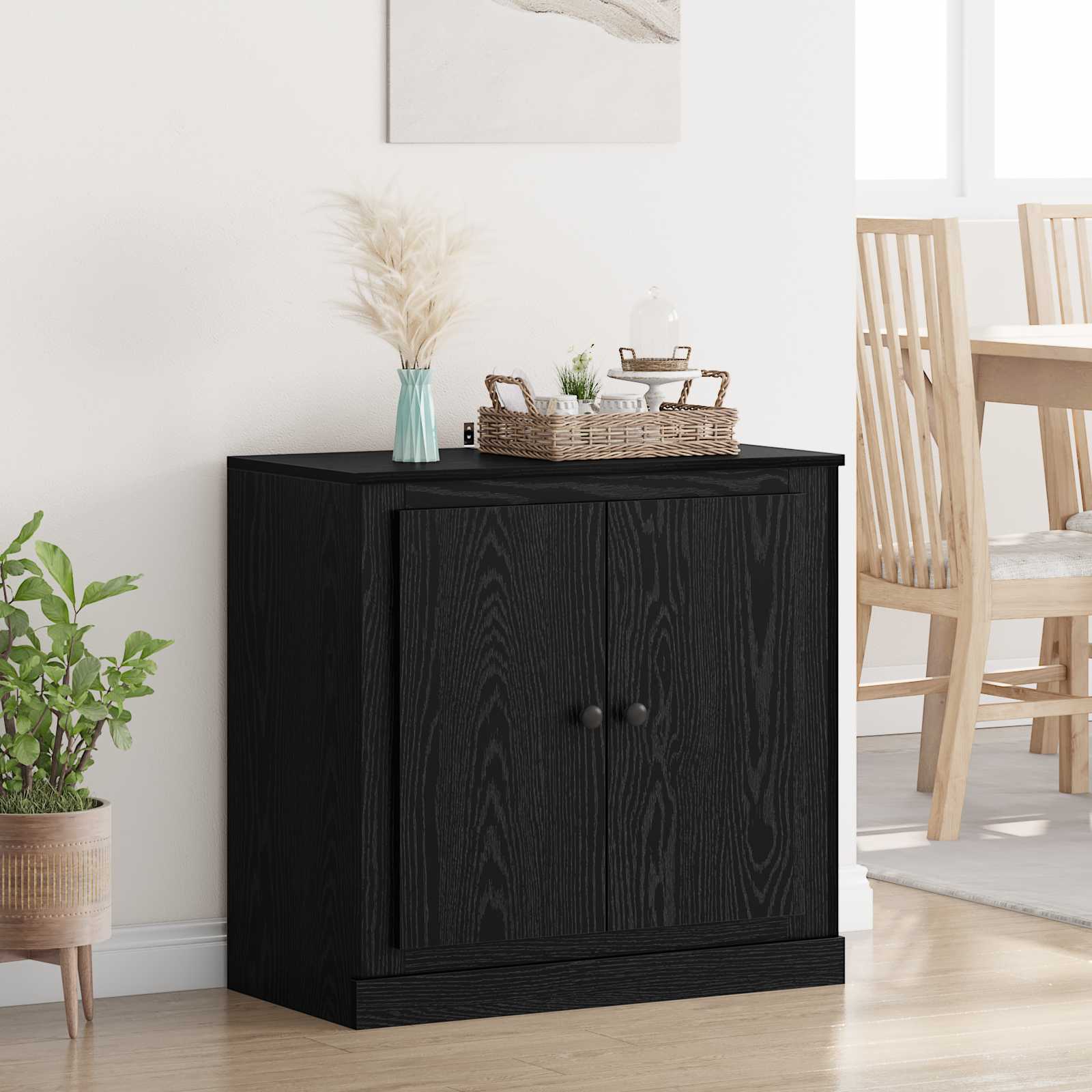 Πλαϊνό γραφείο Μαύρη Οξυά 70 x 35,5 x 67,5 εκ. - Pakobazaar