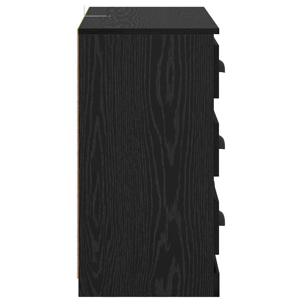 Πλαϊνό γραφείο με συρτάρι Μαύρη Οξυά 70 x 35,5 x 67,5 εκ. - Pakobazaar
