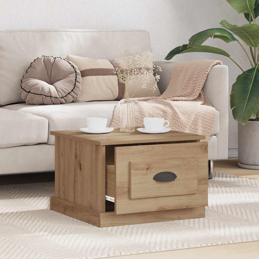 Τραπεζάκι σαλονιού με συρτάρι Artisan Oak 50 x 50 x 35 cm - Pakobazaar