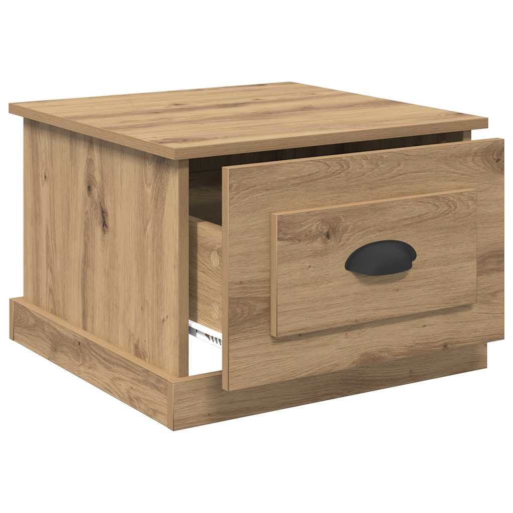 Τραπεζάκι σαλονιού με συρτάρι Artisan Oak 50 x 50 x 35 cm - Pakobazaar
