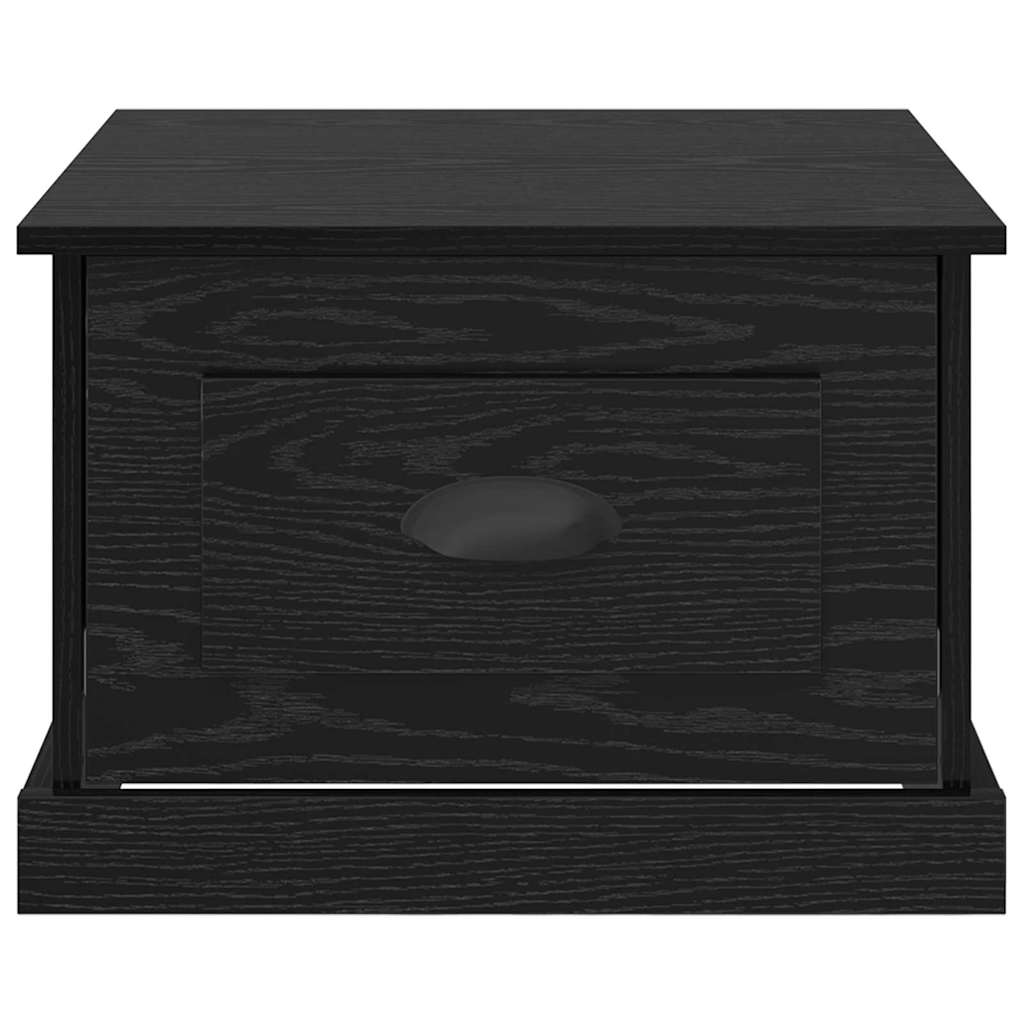 Τραπεζάκι σαλονιού με συρτάρι Μαύρη Οξυά 50 x 50 x 35 cm