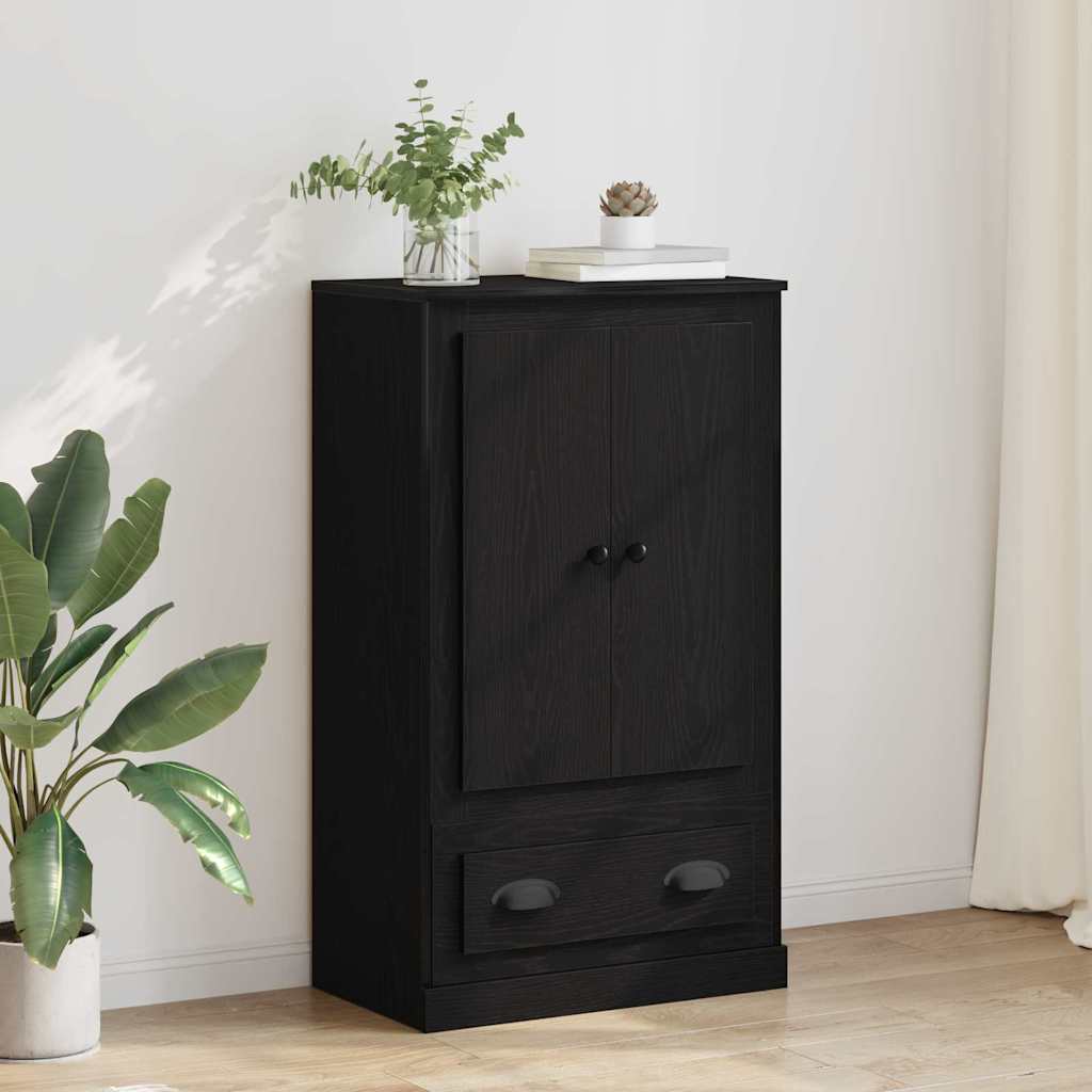 Highboard Μαύρη Οξυά 60 x 35,5 x 103,5 εκ. Επεξεργασμένο ξύλο