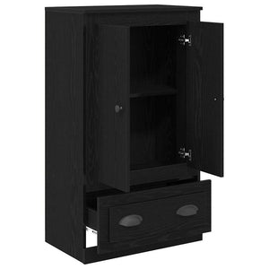 Highboard Μαύρη Οξυά 60 x 35,5 x 103,5 εκ. Επεξεργασμένο Ξύλο