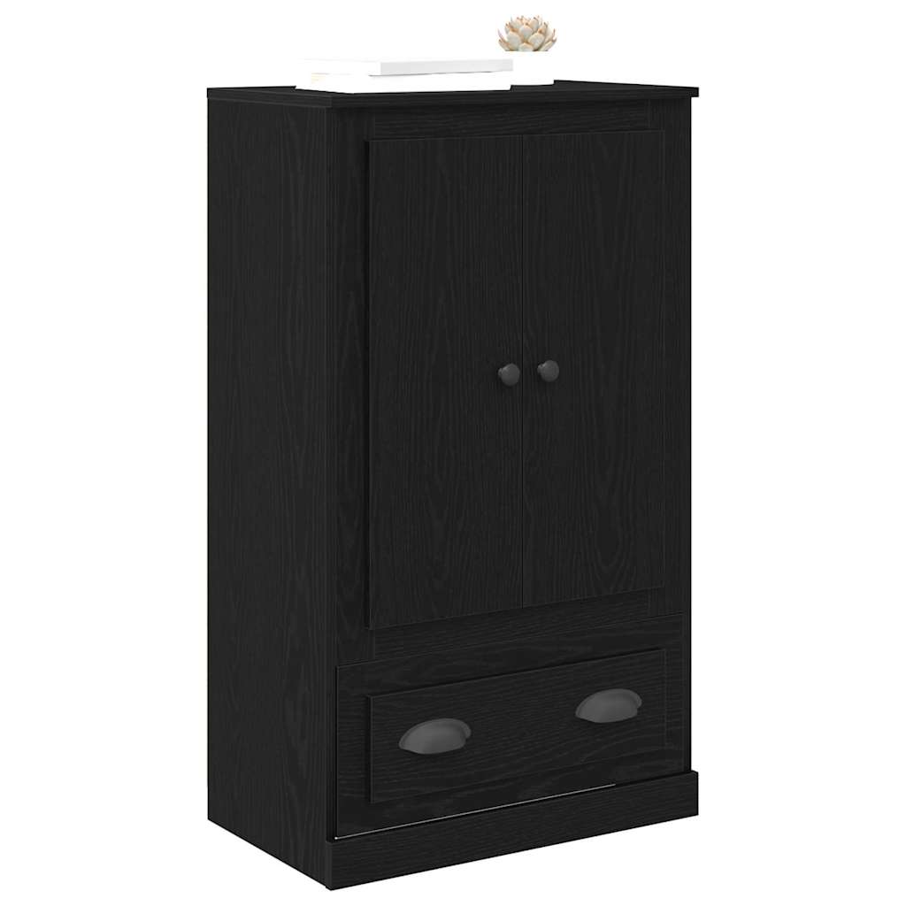 Highboard Μαύρη Οξυά 60 x 35,5 x 103,5 εκ. Επεξεργασμένο ξύλο