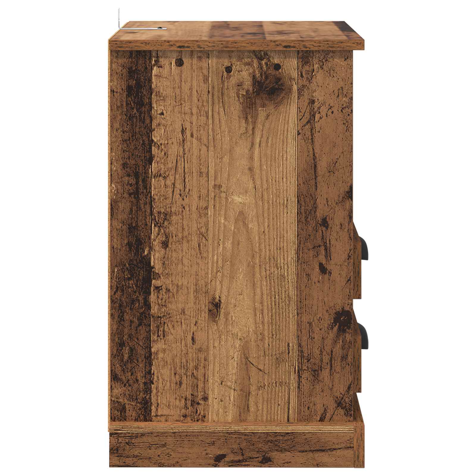 Κομοδίνο 2 pcs Παλιό ξύλο 36 x 43 x 60 εκ Επεξεργασμένο ξύλο - Pakobazaar