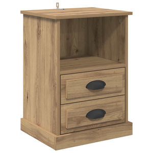 Κομοδίνο 2 pcs Artisan Oak 36 x 43 x 60 εκ Επεξεργασμένο ξύλο - Pakobazaar