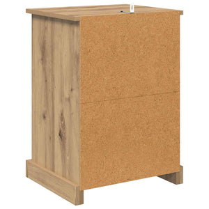 Κομοδίνο 2 pcs Artisan Oak 36 x 43 x 60 εκ Επεξεργασμένο ξύλο - Pakobazaar