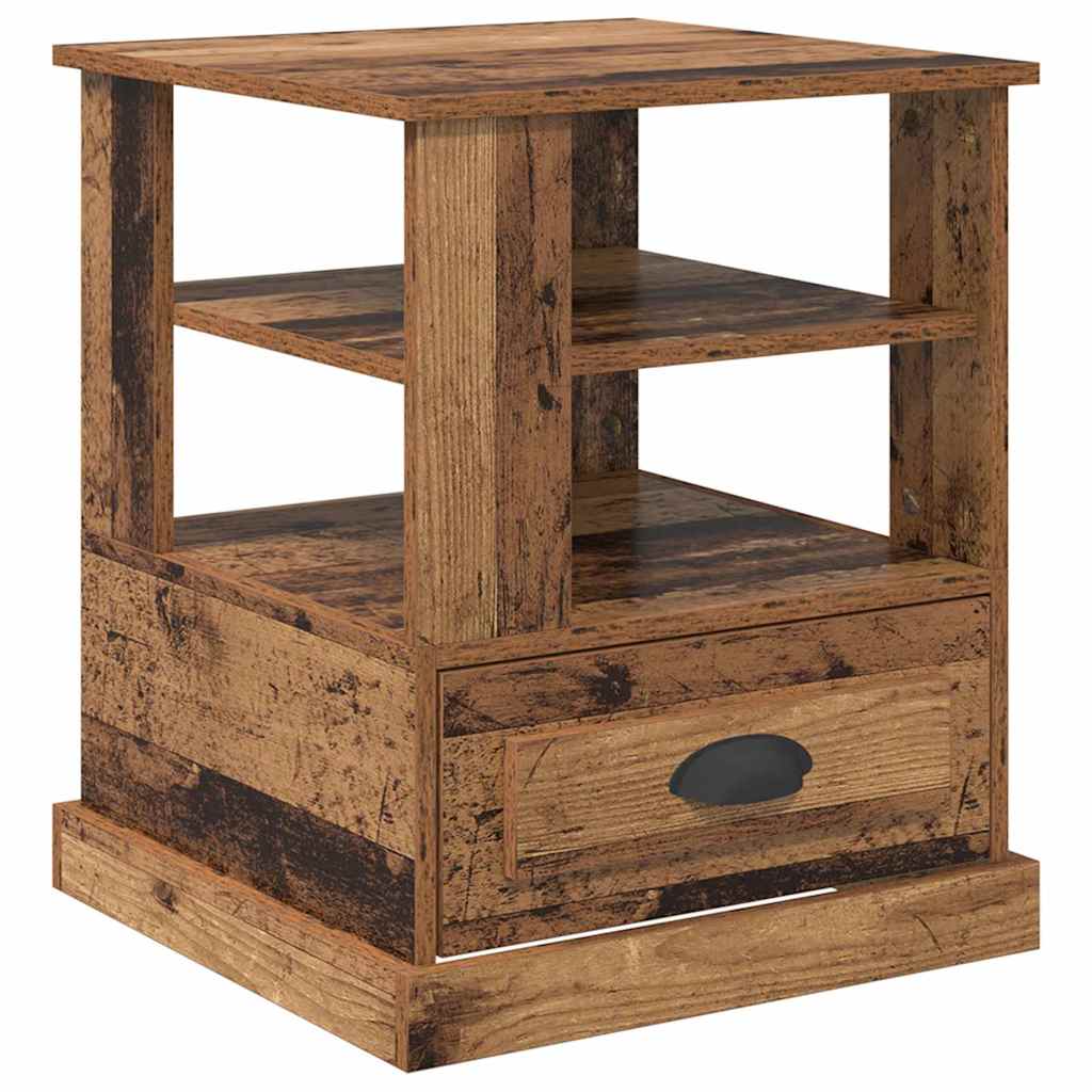 Κομοδίνο με ράφι Παλιό ξύλο 50 x 50 x 60 cm Επεξεργασμένο ξύλο