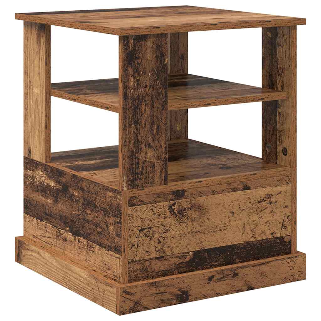 Κομοδίνο με ράφι Παλιό ξύλο 50 x 50 x 60 cm Επεξεργασμένο ξύλο