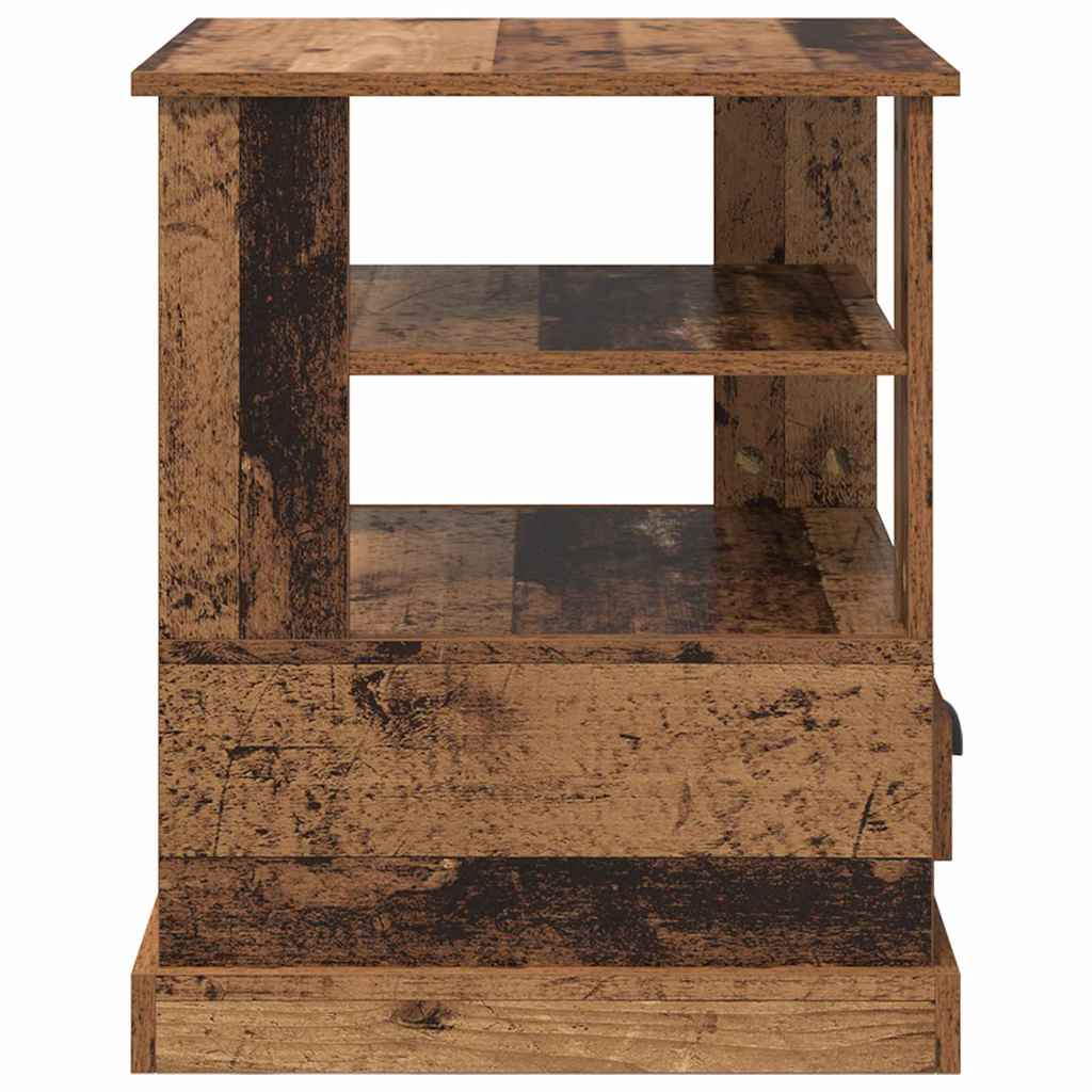 Κομοδίνο με ράφι Παλιό ξύλο 50 x 50 x 60 cm Επεξεργασμένο ξύλο