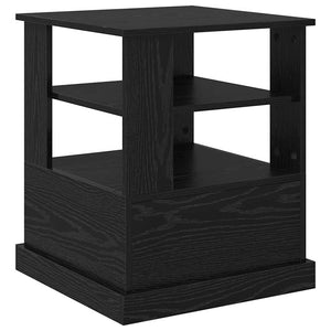 Κομοδίνο με ράφι Μαύρη Οξυά 50 x 50 x 60 cm Επεξεργασμένο ξύλο - Pakobazaar