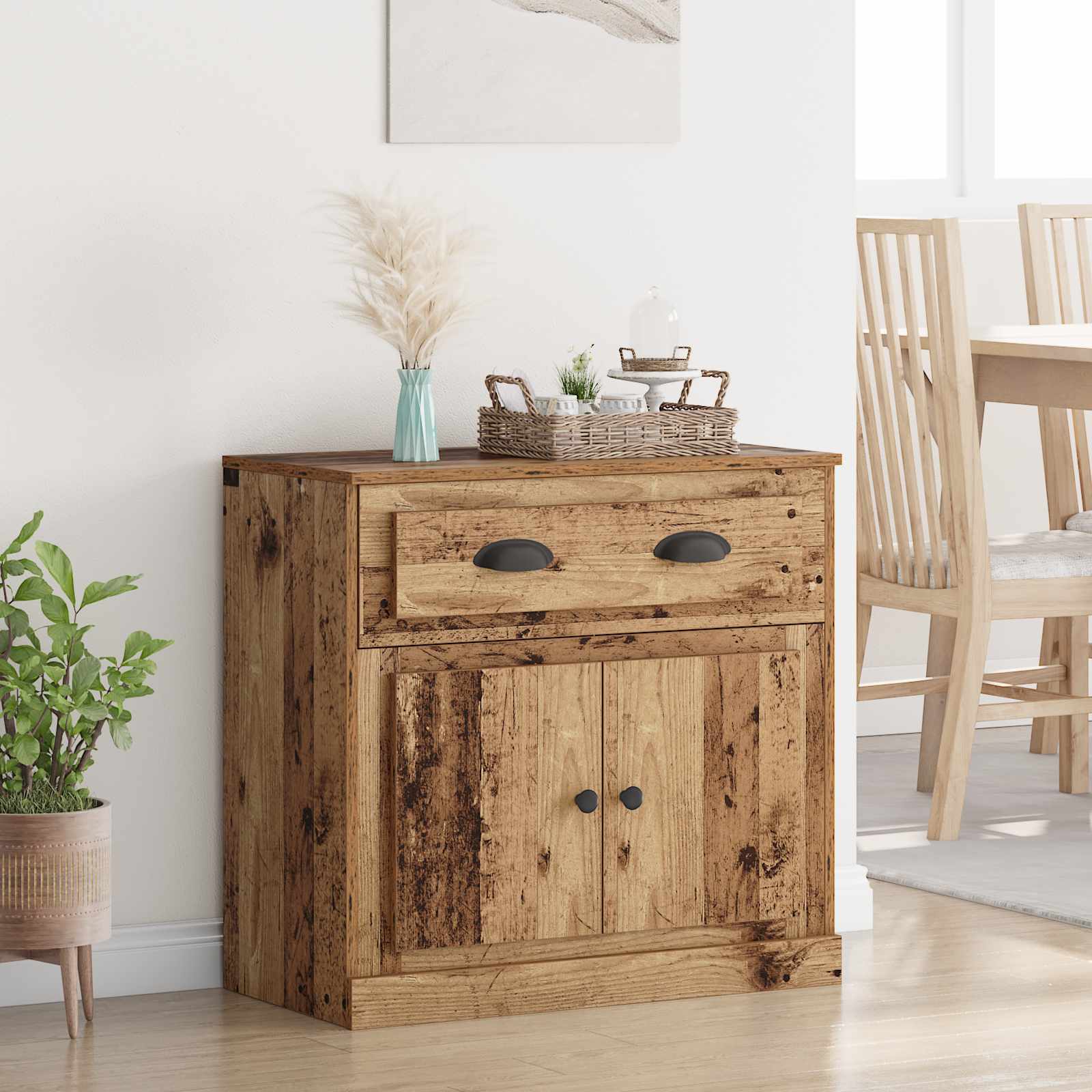 Highboard Παλιό Ξύλο 70 x 35,5 x 67,5 εκ. Επεξεργασμένο ξύλο - Pakobazaar