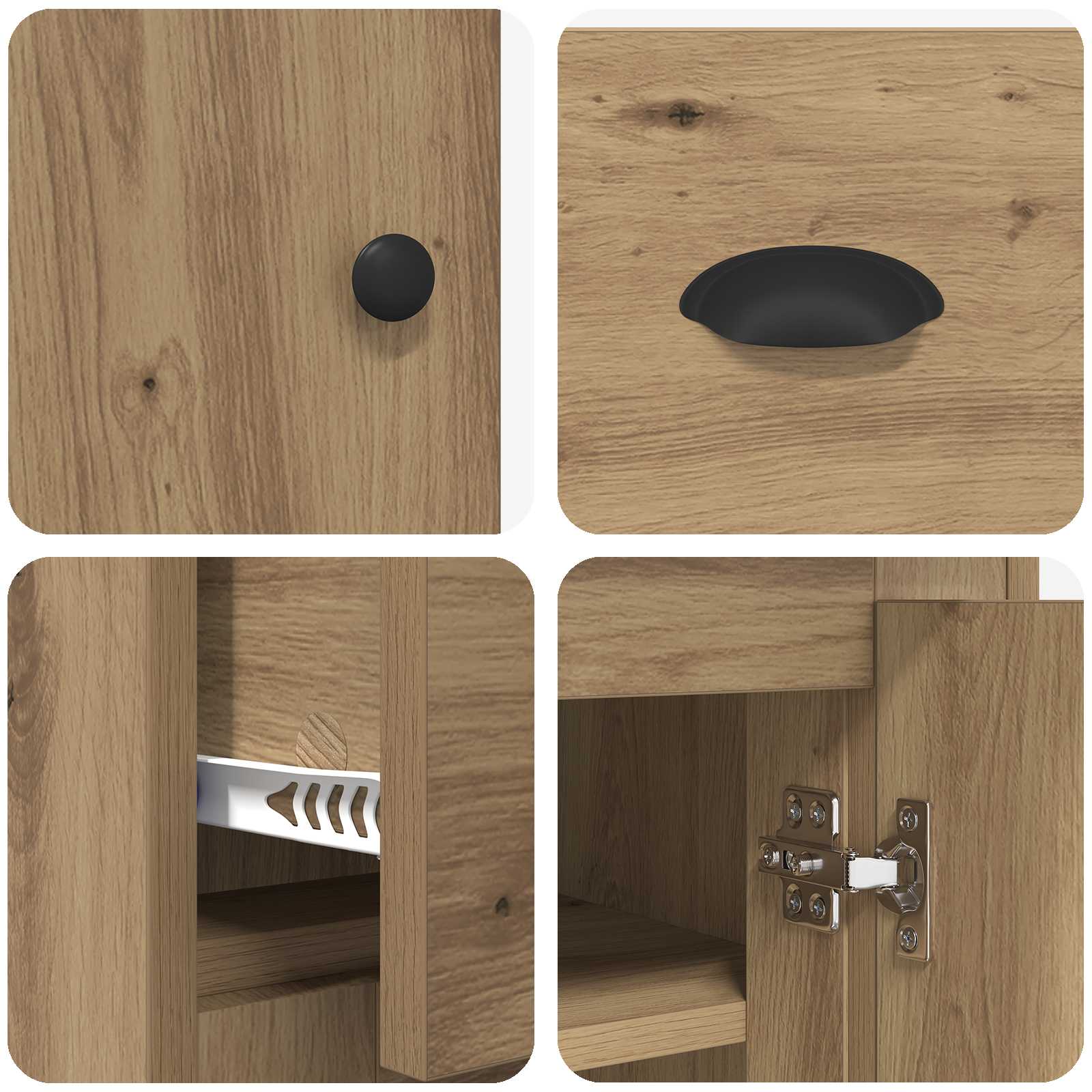 Highboard Artisan Oak 70 x 35,5 x 67,5 εκ. Επεξεργασμένο ξύλο - Pakobazaar