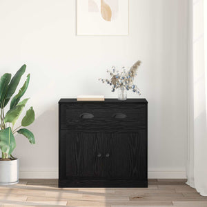 Highboard Μαύρη Οξυά 70 x 35,5 x 67,5 εκ. Επεξεργασμένο ξύλο - Pakobazaar
