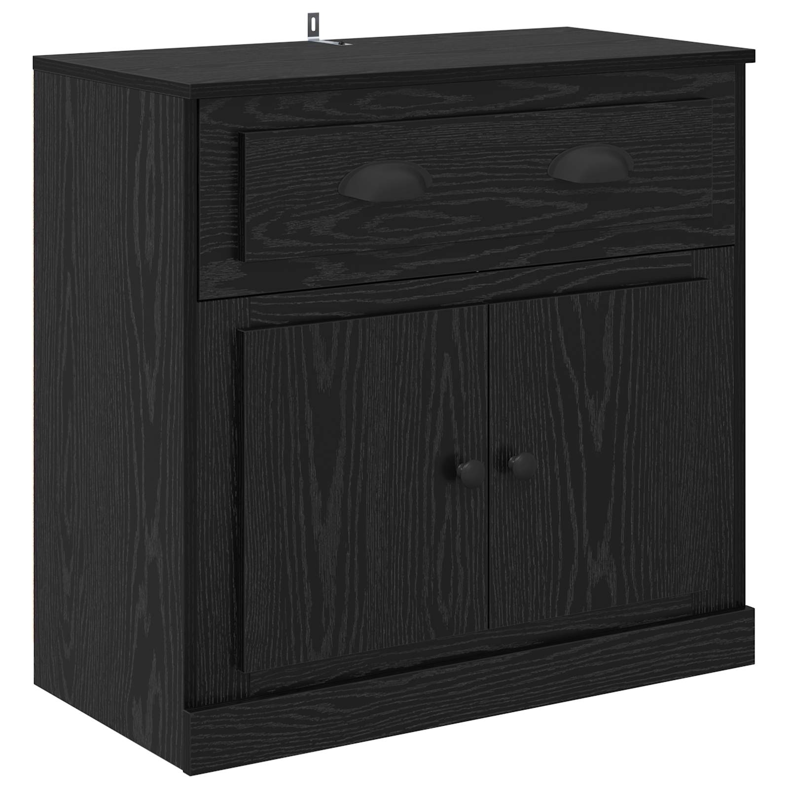 Highboard Μαύρη Οξυά 70 x 35,5 x 67,5 εκ. Επεξεργασμένο ξύλο - Pakobazaar