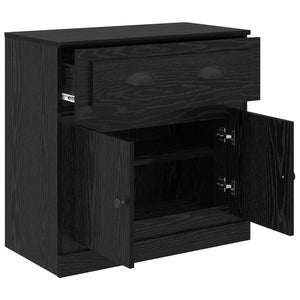 Highboard Μαύρη Οξυά 70 x 35,5 x 67,5 εκ. Επεξεργασμένο ξύλο - Pakobazaar
