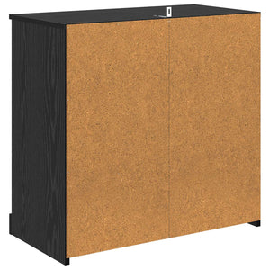 Highboard Μαύρη Οξυά 70 x 35,5 x 67,5 εκ. Επεξεργασμένο ξύλο - Pakobazaar