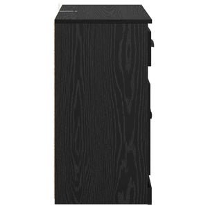 Highboard Μαύρη Οξυά 70 x 35,5 x 67,5 εκ. Επεξεργασμένο ξύλο - Pakobazaar