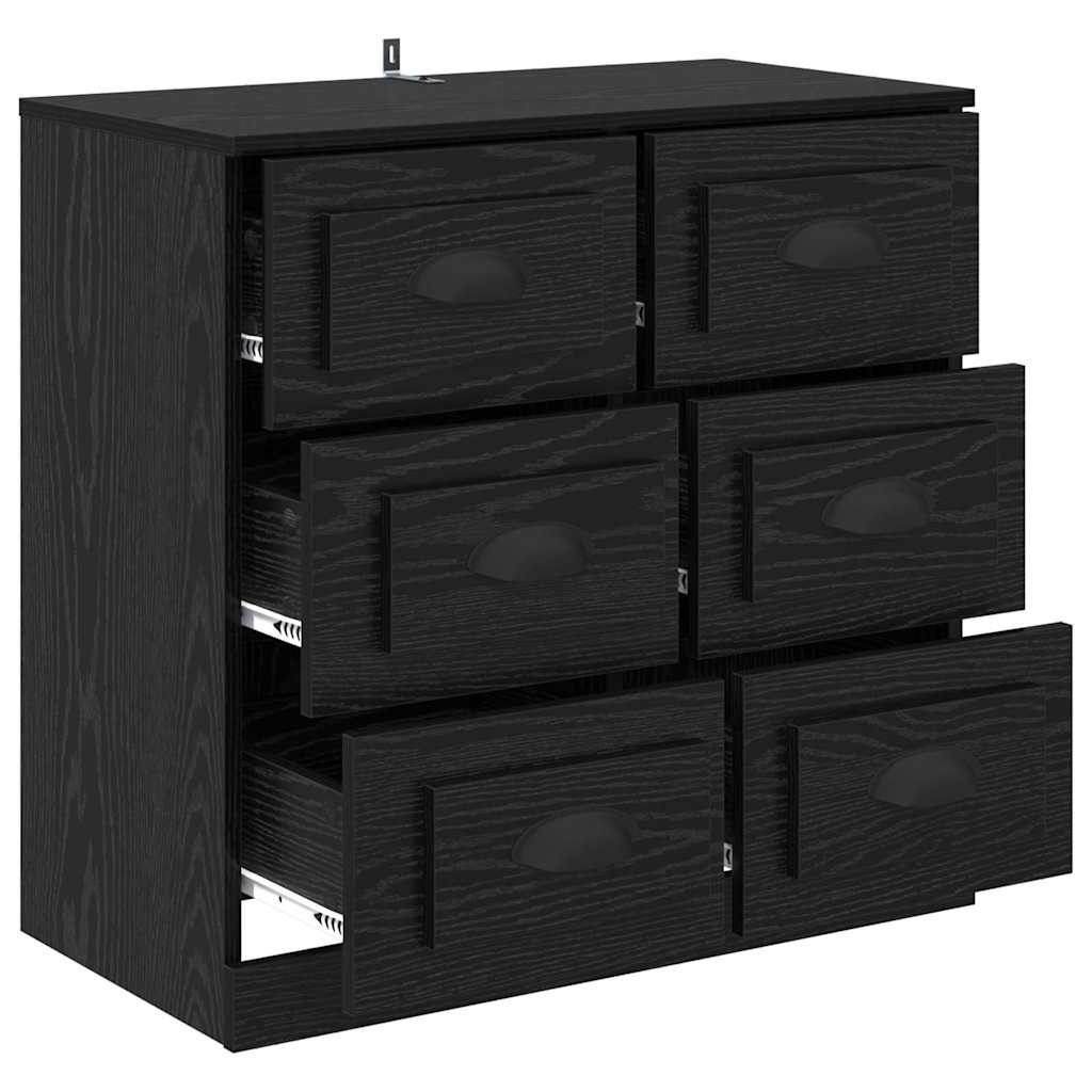 Πλαϊνό γραφείο με συρτάρι Μαύρη Οξυά 70 x 35,5 x 67,5 εκ. - Pakobazaar