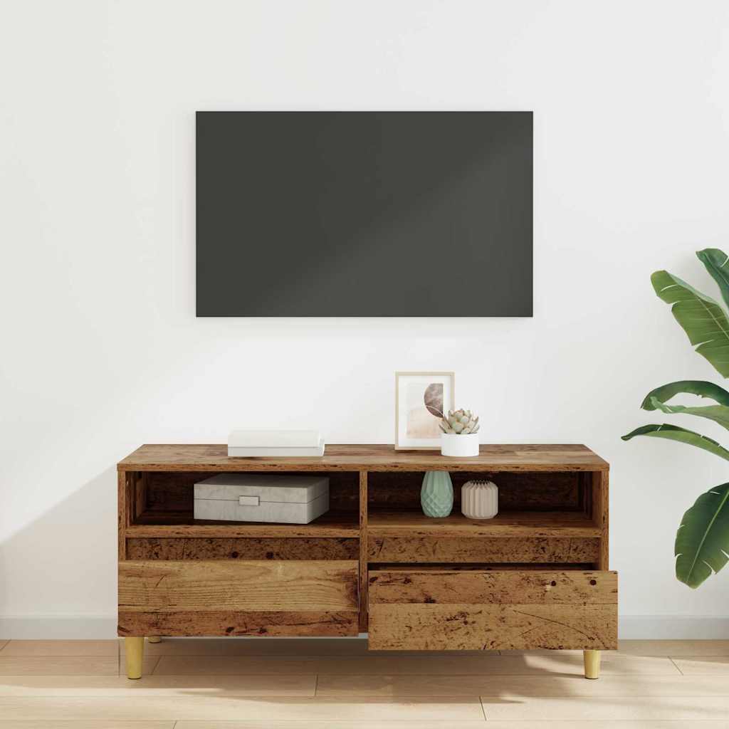 Ντουλάπι TV Παλιό Ξύλο 100 x 34,5 x 44,5 εκ. Επεξεργασμένο ξύλο