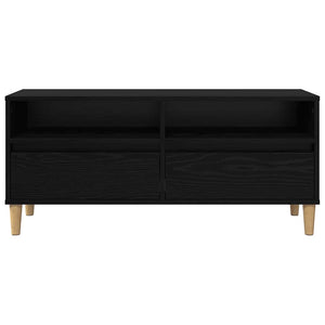 Ντουλάπι TV 100 x 34,5 x 44,5 εκ. Μαύρη Οξυά Επεξεργασμένο Ξύλο