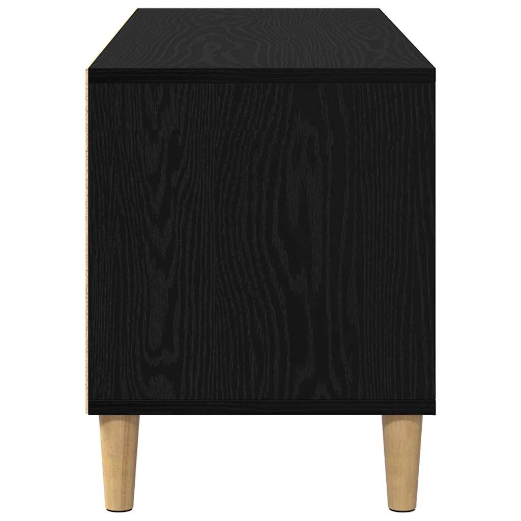 Ντουλάπι TV Μαύρη Οξυά 100 x 34,5 x 44,5 εκ. Επεξεργασμένο ξύλο