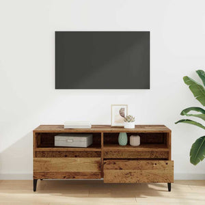 Ντουλάπι TV με συρτάρι Παλιό Ξύλο 100 x 34,5 x 44,5 εκ.