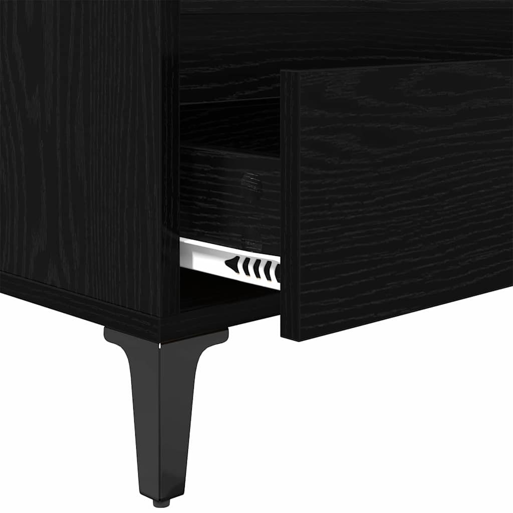 Ντουλάπι TV με συρτάρι Μαύρη Οξυά 100 x 34,5 x 44,5 εκ.