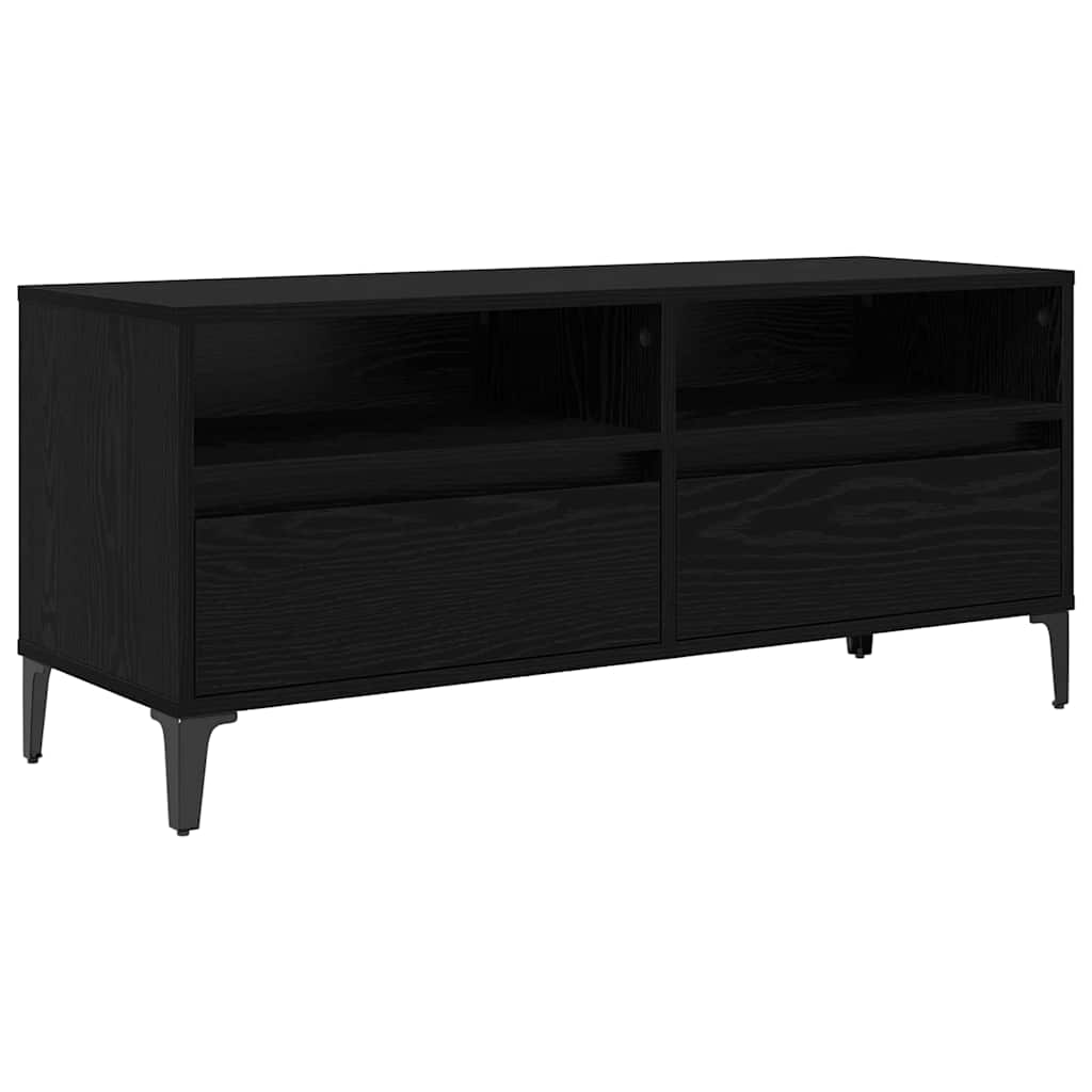 Ντουλάπι TV με συρτάρι Μαύρη Οξυά 100 x 34,5 x 44,5 εκ.