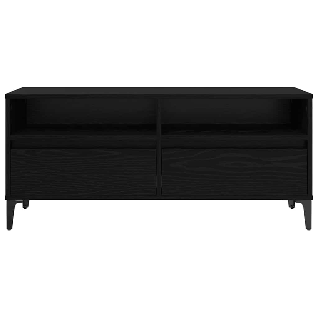 Ντουλάπι TV με συρτάρι Μαύρη Οξυά 100 x 34,5 x 44,5 εκ.