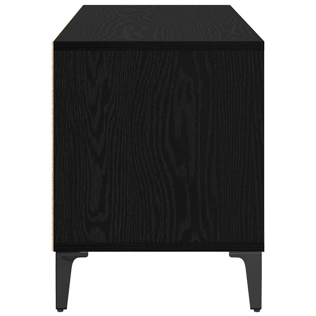 Ντουλάπι TV με συρτάρι Μαύρη Οξυά 100 x 34,5 x 44,5 εκ.
