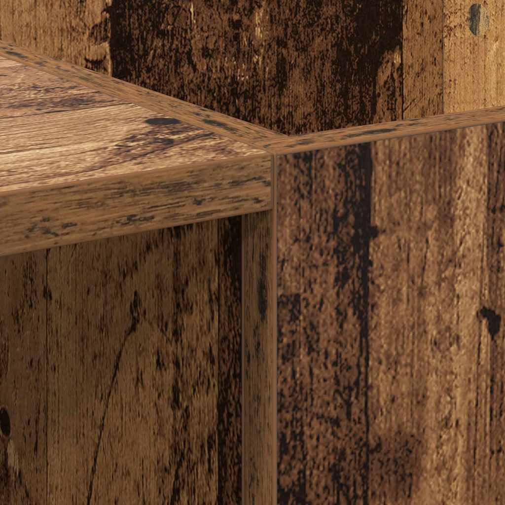 Ντουλάπι δίσκων βινυλίου Παλιό Ξύλο 121 x 38 x 48 cm