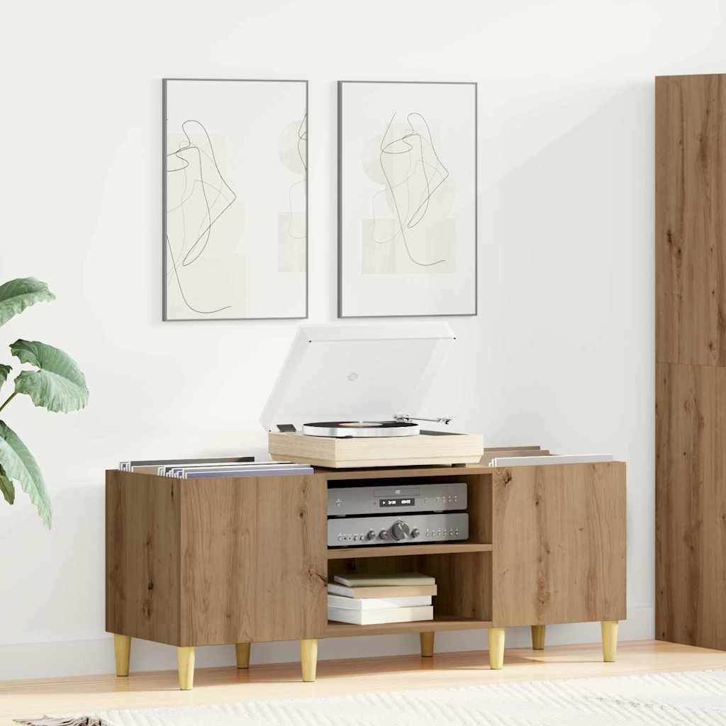 Ντουλάπι δίσκων βινυλίου 121 x 38 x 48 cm Επεξεργασμένο ξύλο