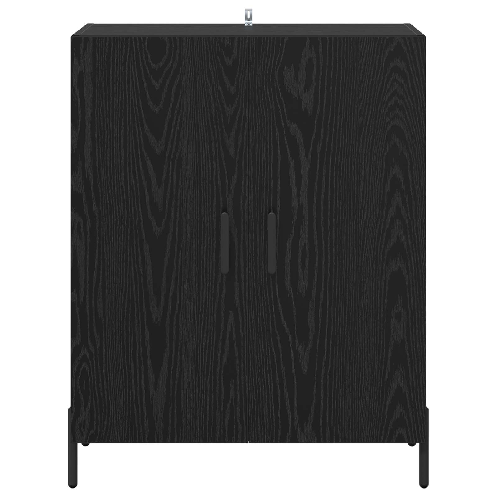 Πλαϊνό γραφείο Μαύρη Οξυά 69,5 x 34 x 90 εκ. Επεξεργασμένο ξύλο - Pakobazaar