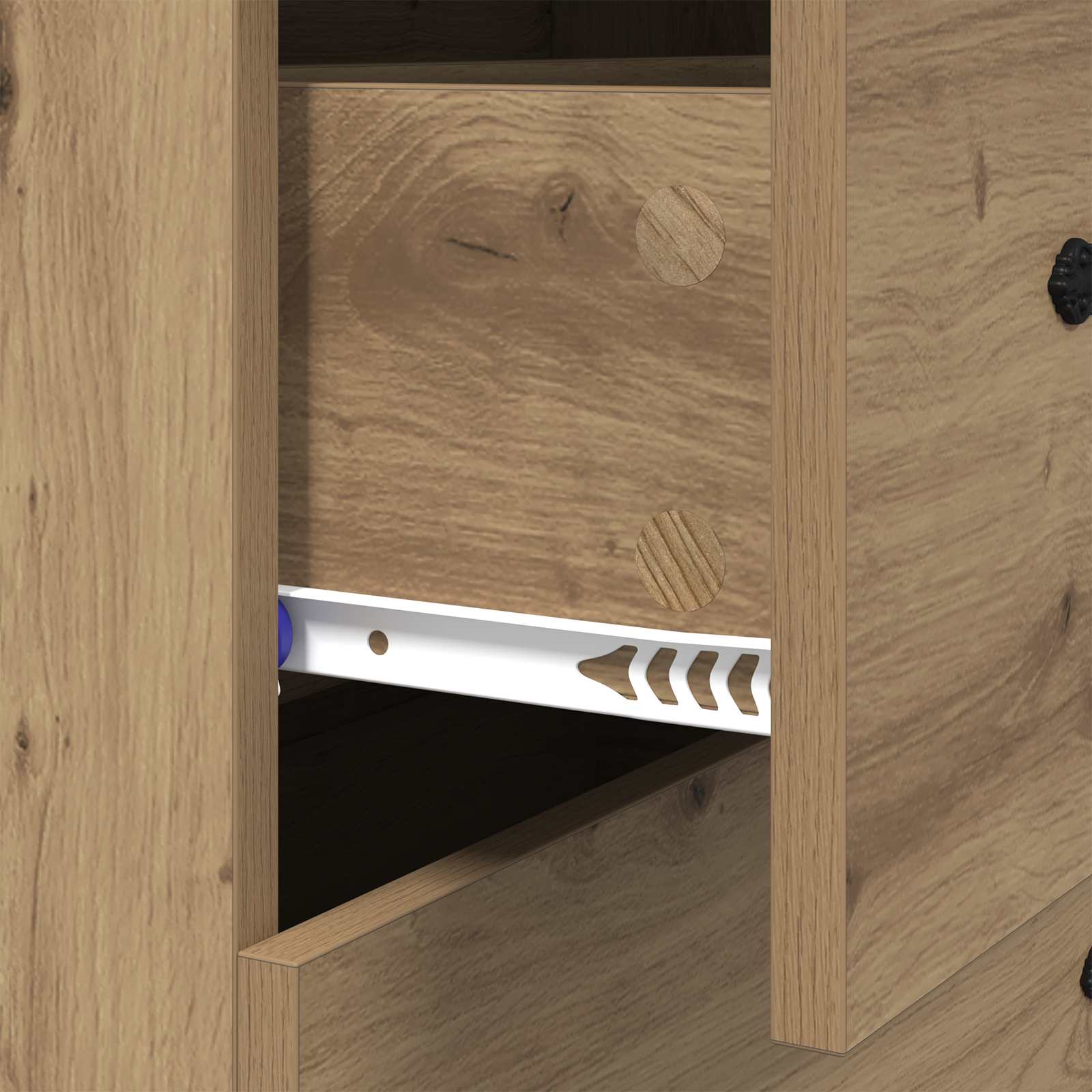 Πλαϊνό γραφείο με συρτάρι Artisan Oak 69,5 x 34 x 90 εκ. - Pakobazaar