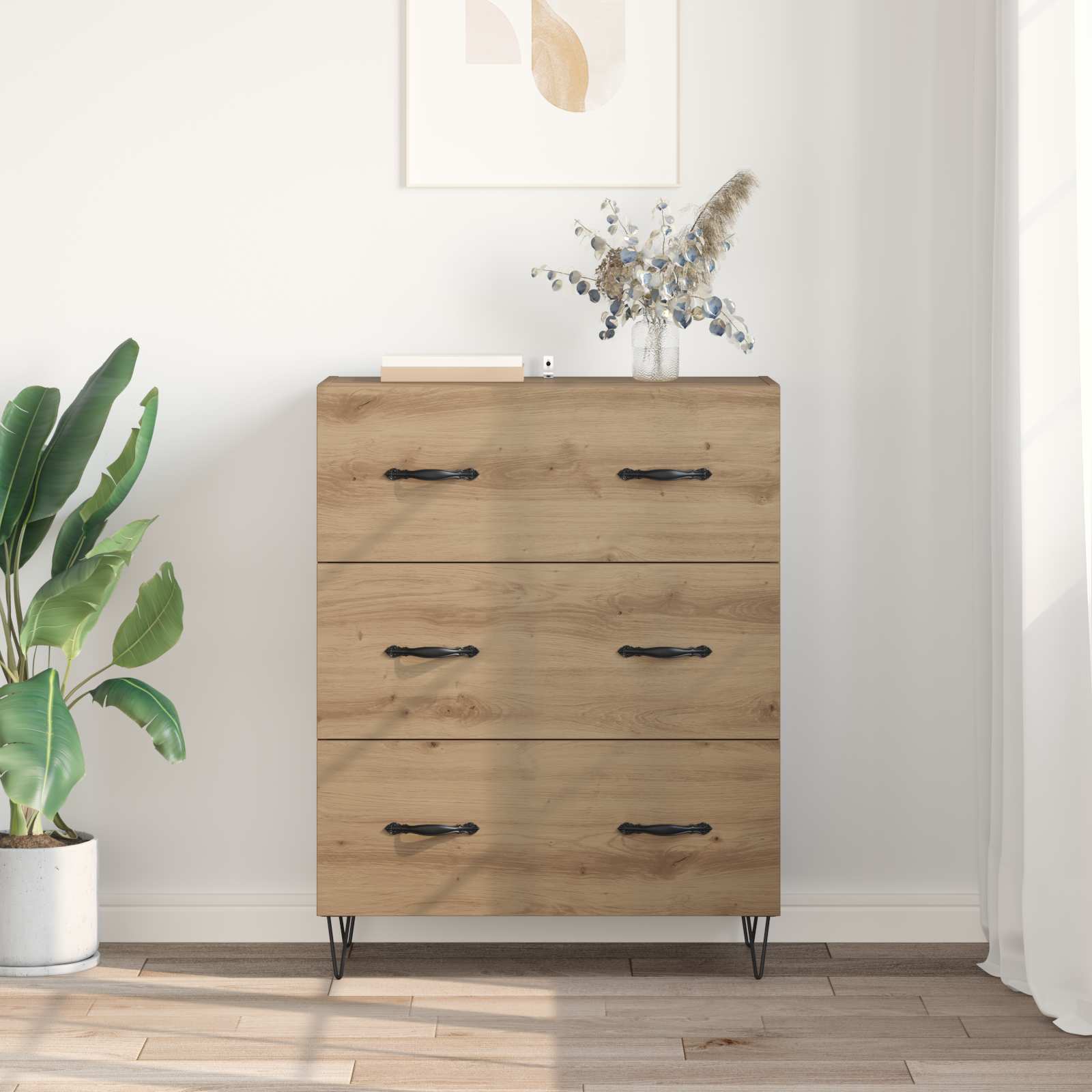 Πλαϊνό γραφείο με συρτάρι Artisan Oak 69,5 x 34 x 90 εκ. - Pakobazaar