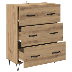 Πλαϊνό γραφείο με συρτάρι Artisan Oak 69,5 x 34 x 90 εκ. - Pakobazaar