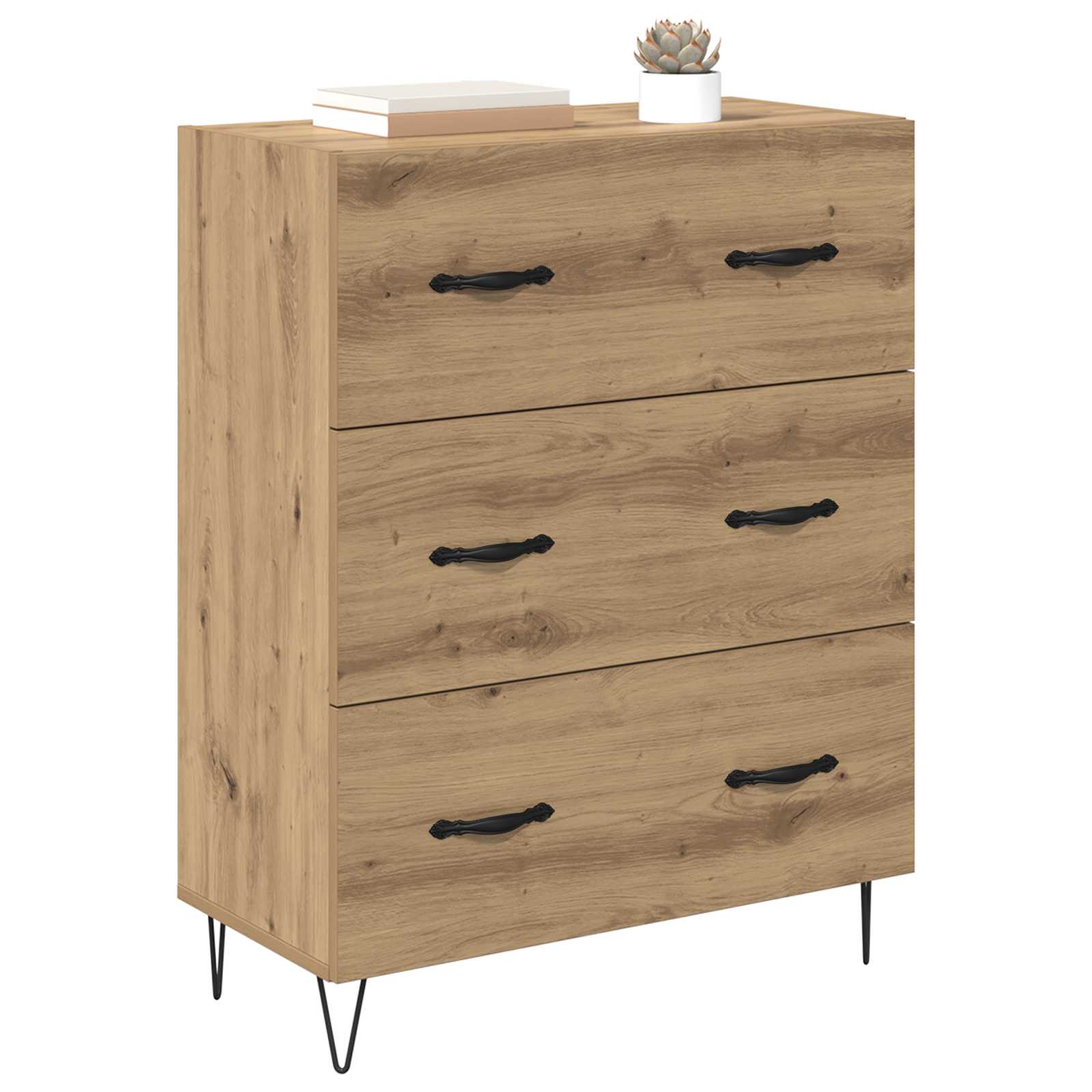 Πλαϊνό γραφείο με συρτάρι Artisan Oak 69,5 x 34 x 90 εκ. - Pakobazaar