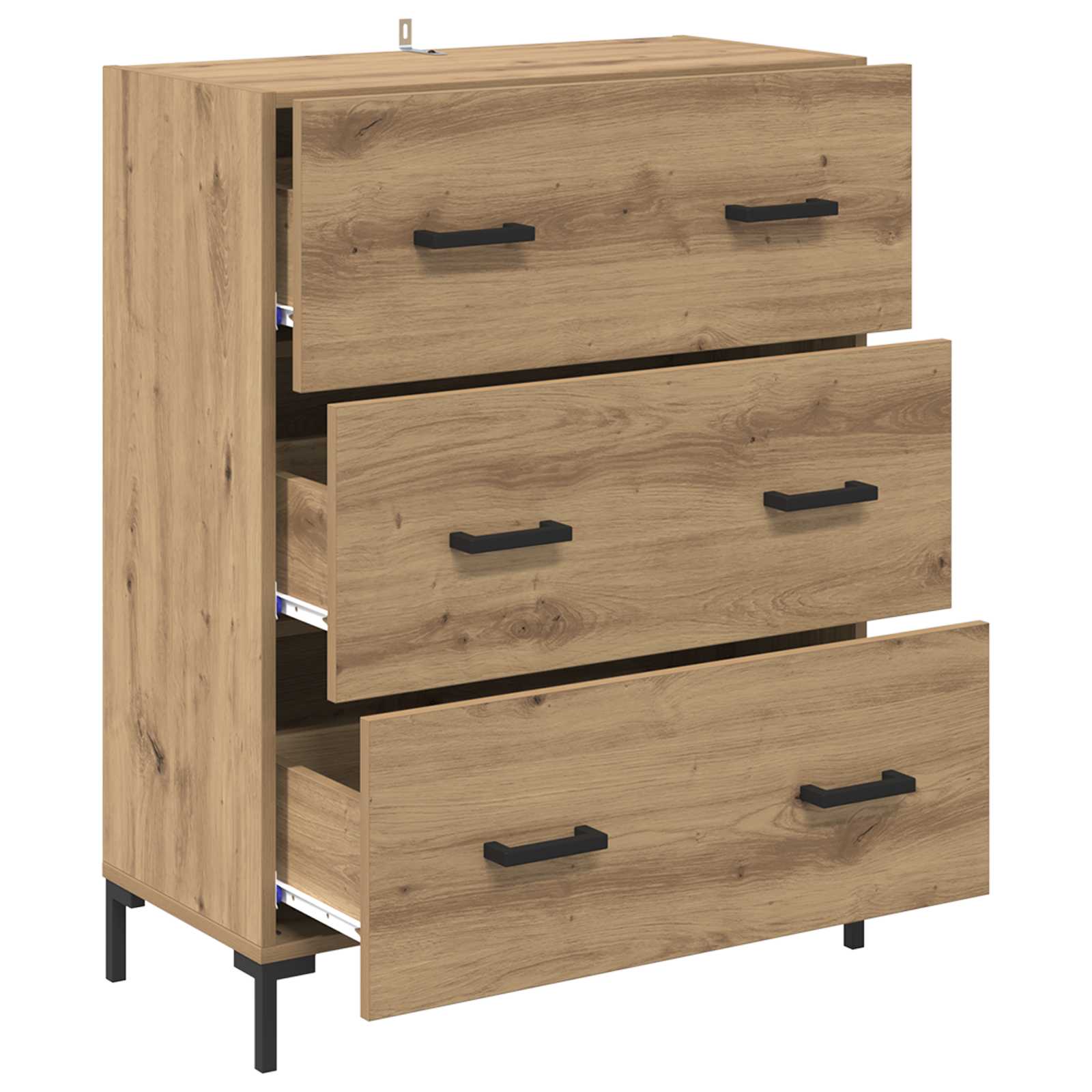 Πλαϊνό γραφείο με συρτάρι Artisan Oak 69,5 x 34 x 90 εκ. - Pakobazaar