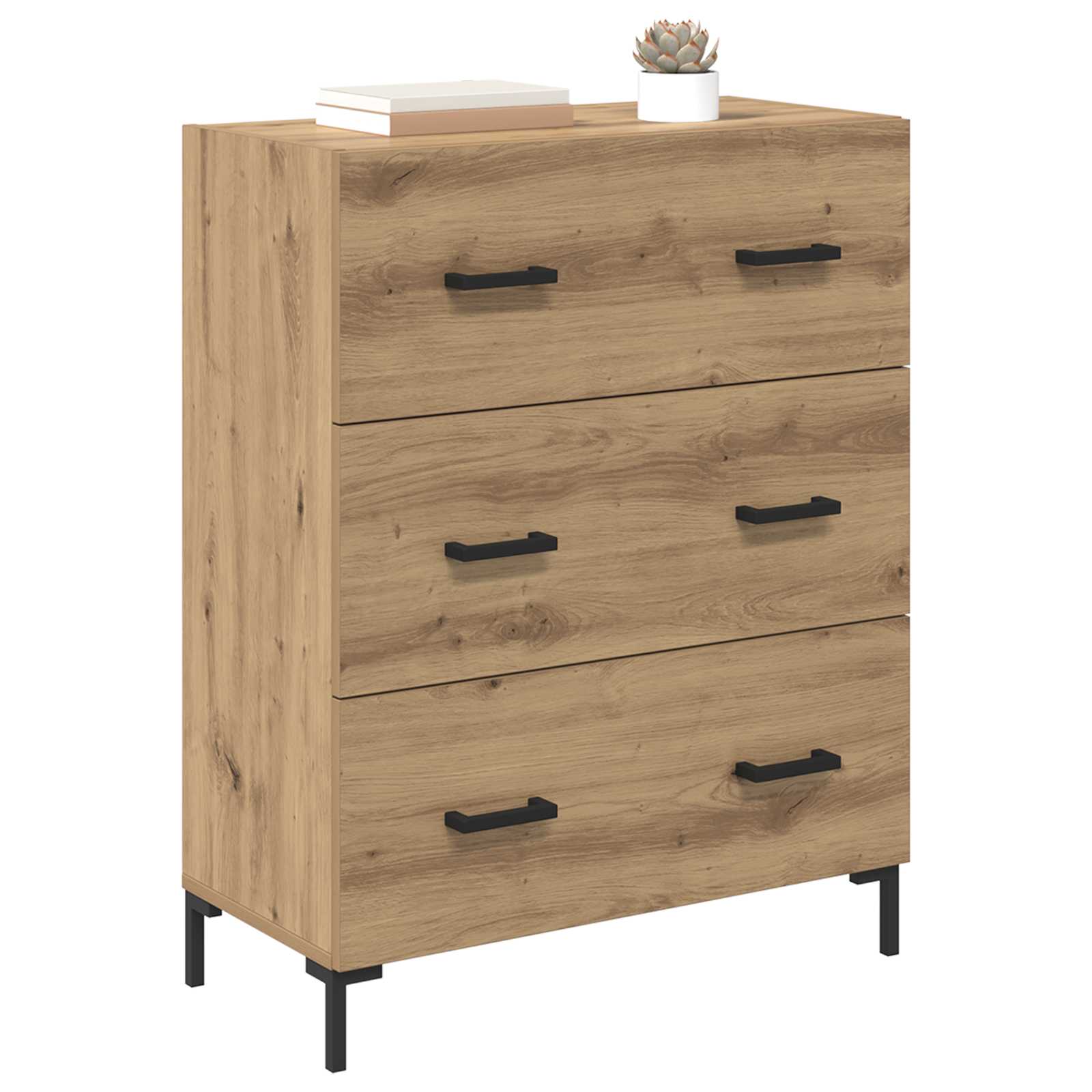 Πλαϊνό γραφείο με συρτάρι Artisan Oak 69,5 x 34 x 90 εκ. - Pakobazaar