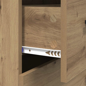 Πλαϊνό γραφείο με συρτάρι Artisan Oak 69,5 x 34 x 90 εκ. - Pakobazaar
