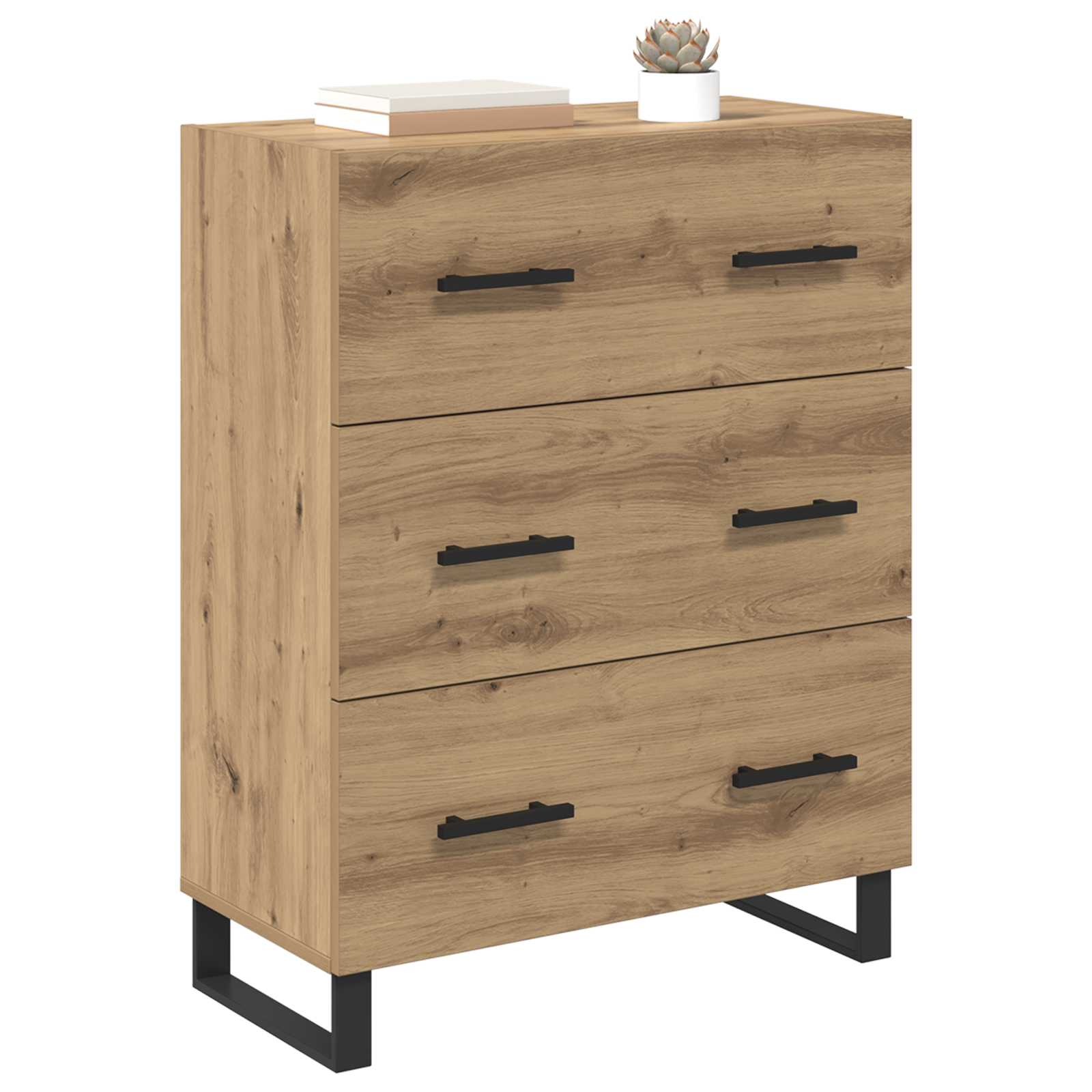 Πλαϊνό γραφείο με συρτάρι Artisan Oak 69,5 x 34 x 90 εκ. - Pakobazaar