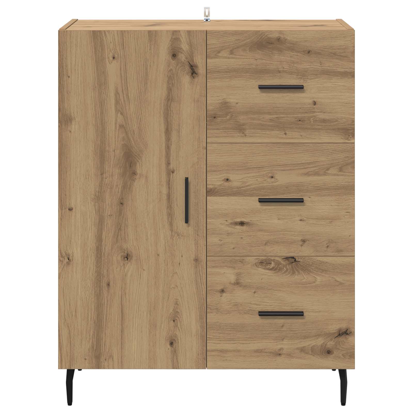 Πλαϊνό γραφείο με συρτάρι Artisan Oak 69,5 x 34 x 90 εκ. - Pakobazaar