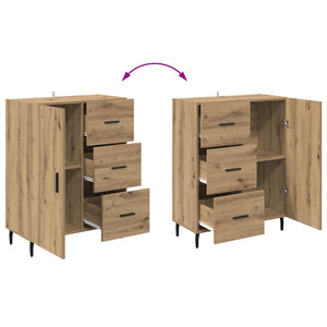 Πλαϊνό γραφείο με συρτάρι Artisan Oak 69,5 x 34 x 90 εκ. - Pakobazaar