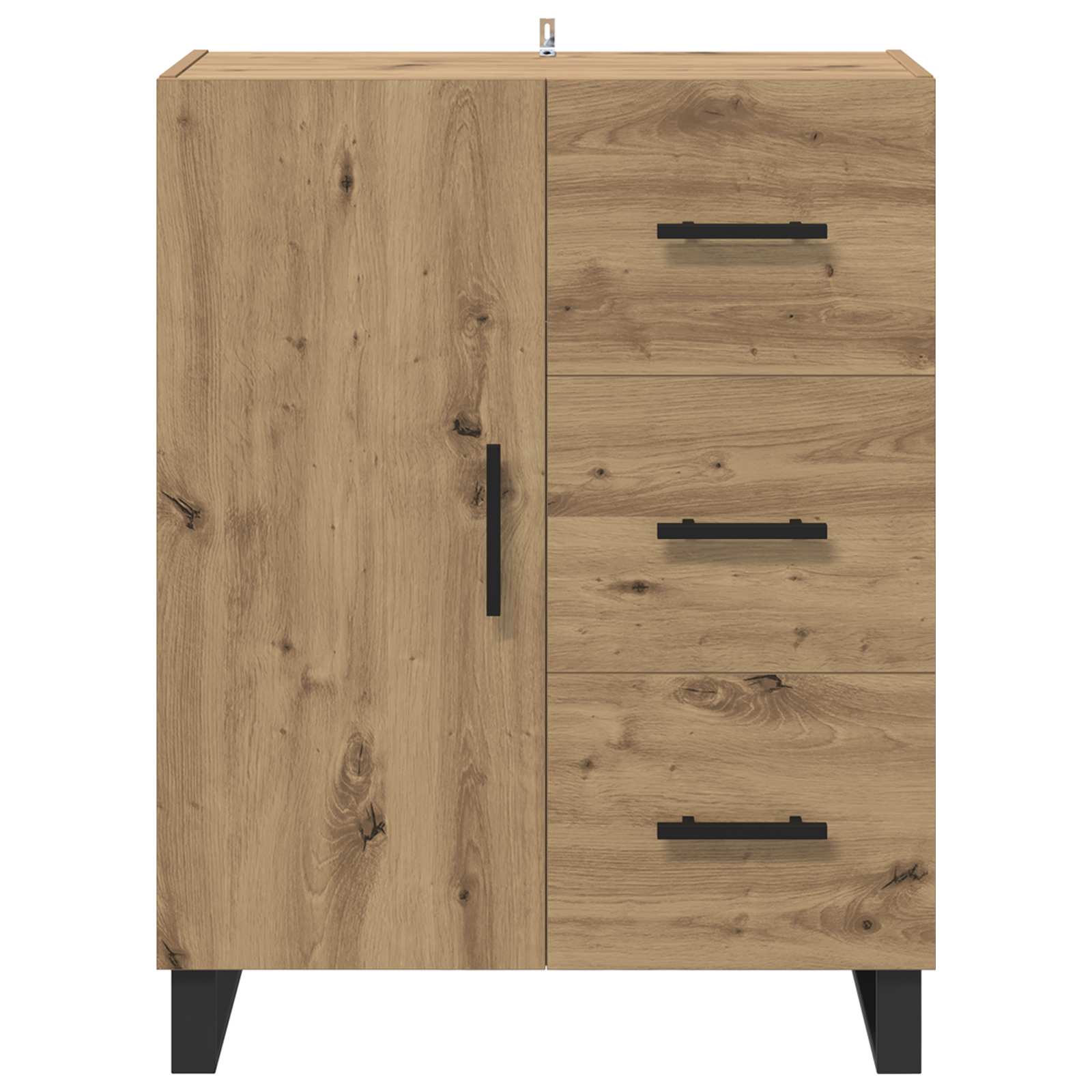 Πλαϊνό γραφείο με συρτάρι Artisan Oak 69,5 x 34 x 90 εκ. - Pakobazaar