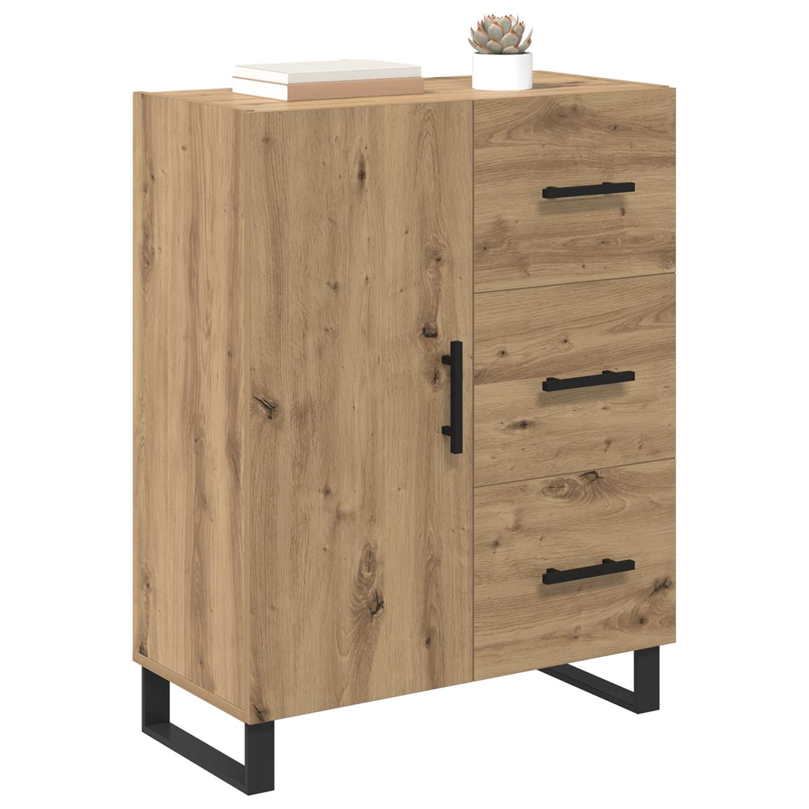 Πλαϊνό γραφείο με συρτάρι Artisan Oak 69,5 x 34 x 90 εκ. - Pakobazaar