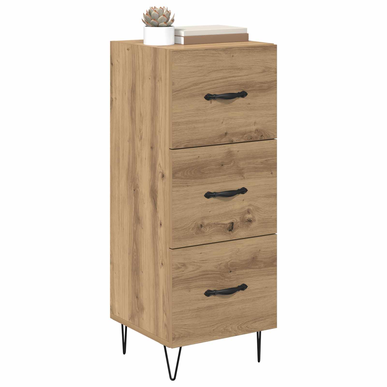 Πλαϊνό γραφείο με συρτάρι artisan δρυς 34 x 34.5 x 90 εκ - Pakobazaar