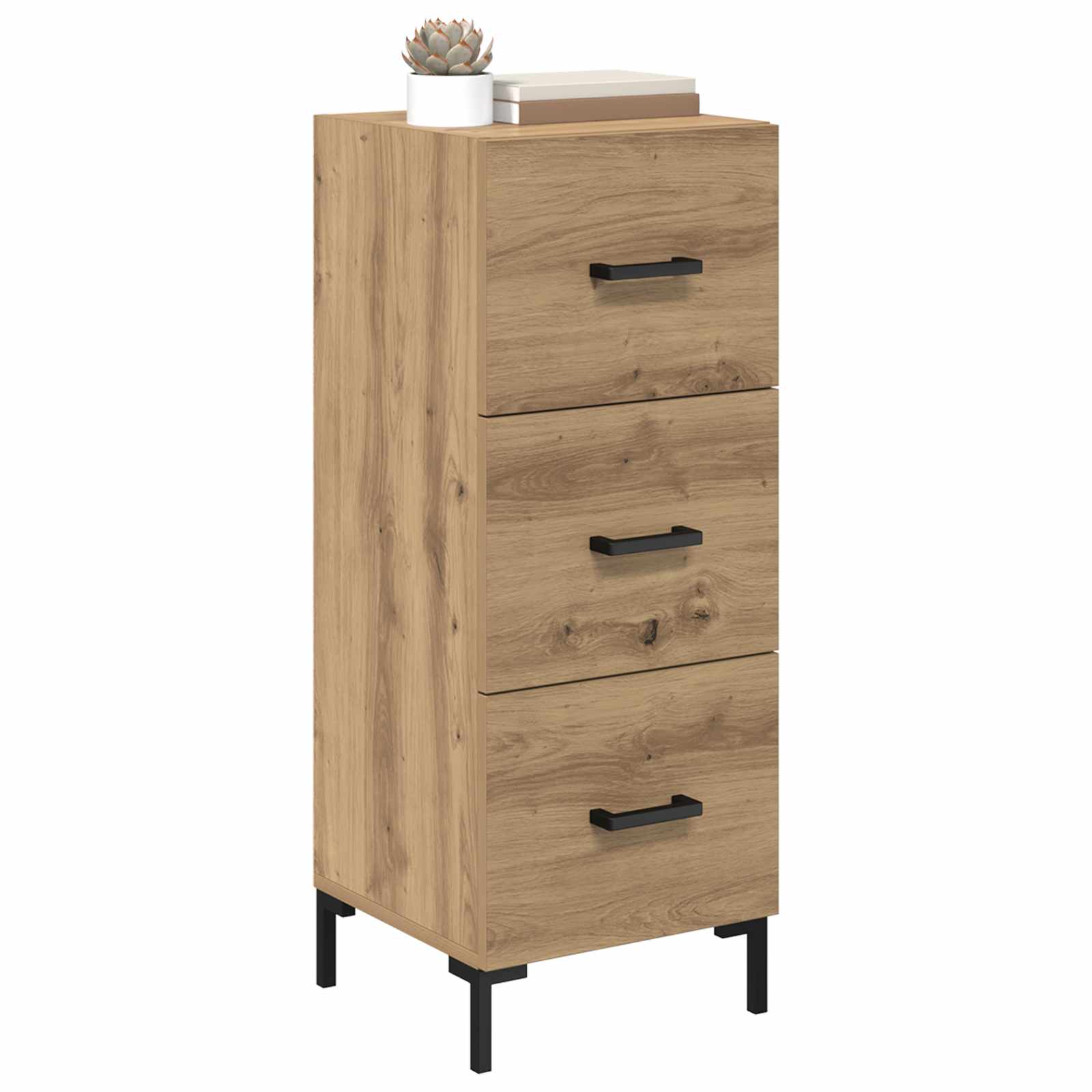 Πλαϊνό γραφείο με συρτάρι Artisan Oak 34,5 x 34 x 90 εκ. - Pakobazaar