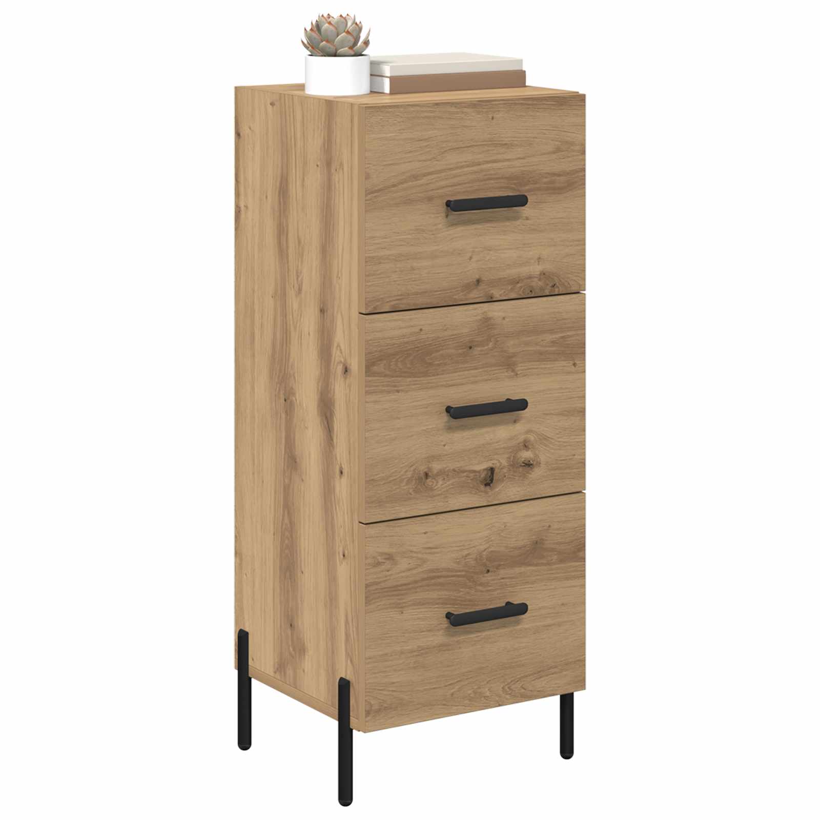 Πλαϊνό γραφείο με συρτάρι artisan δρυς 34 x 34.5 x 90 εκ - Pakobazaar